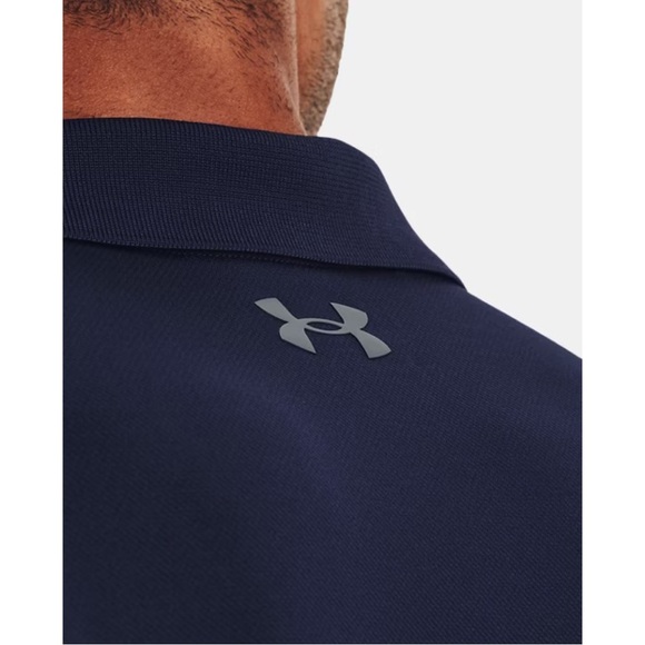 UNDER ARMOUR • Men’s Navy Blue The Performance Polo 2.0 Golf Shirt - Picture 5 of 6